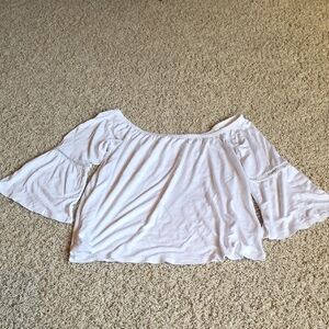 Women's White Off-Shoulder Blouse